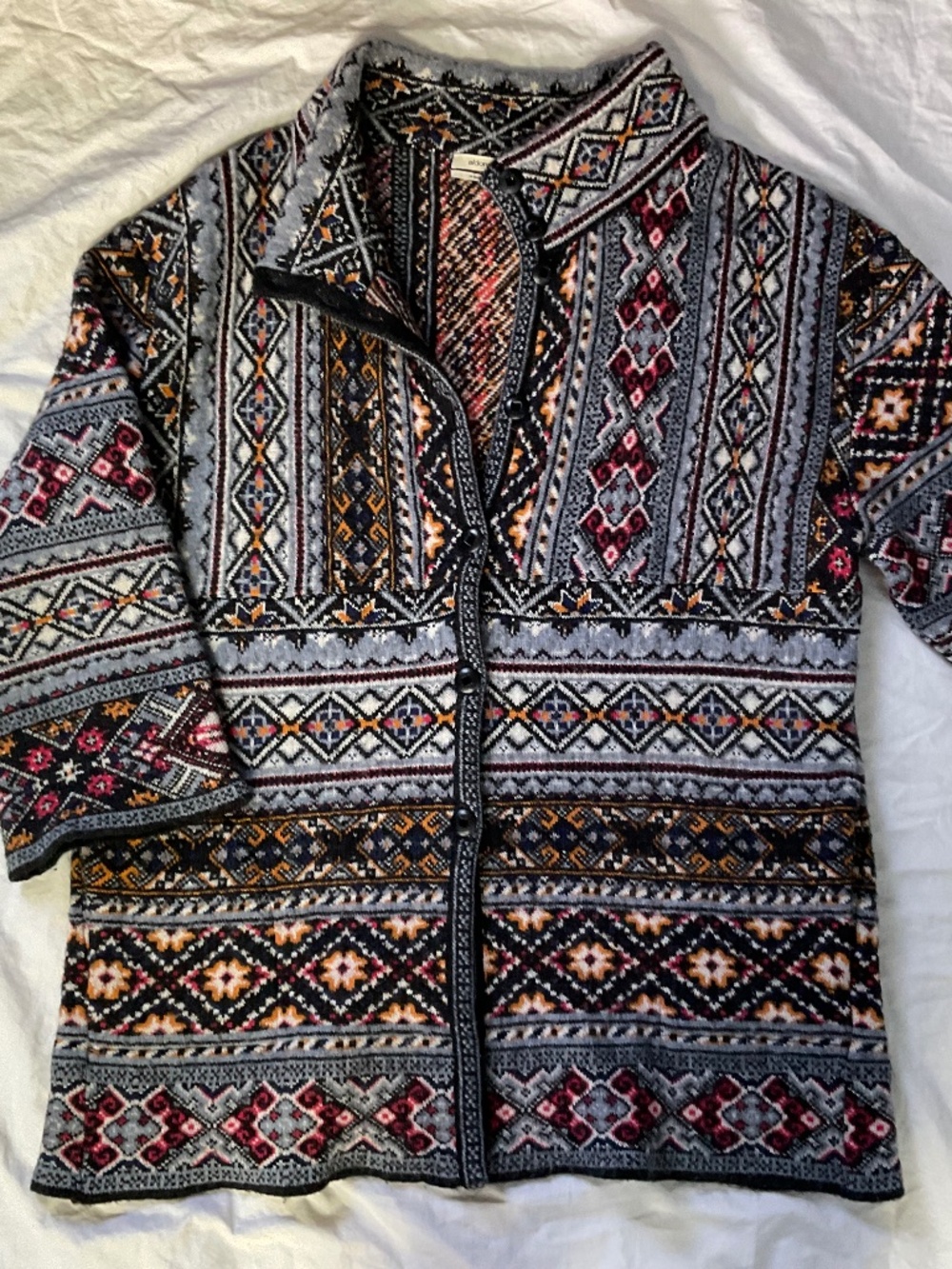 Anthropologie Acrylic/Wool/Alpaca Oslo Sweater Coat by Aldomartins